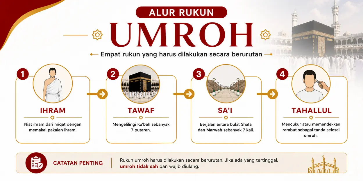 Kenali 5 Rukun Umrah yang Wajib Anda Ketahui
